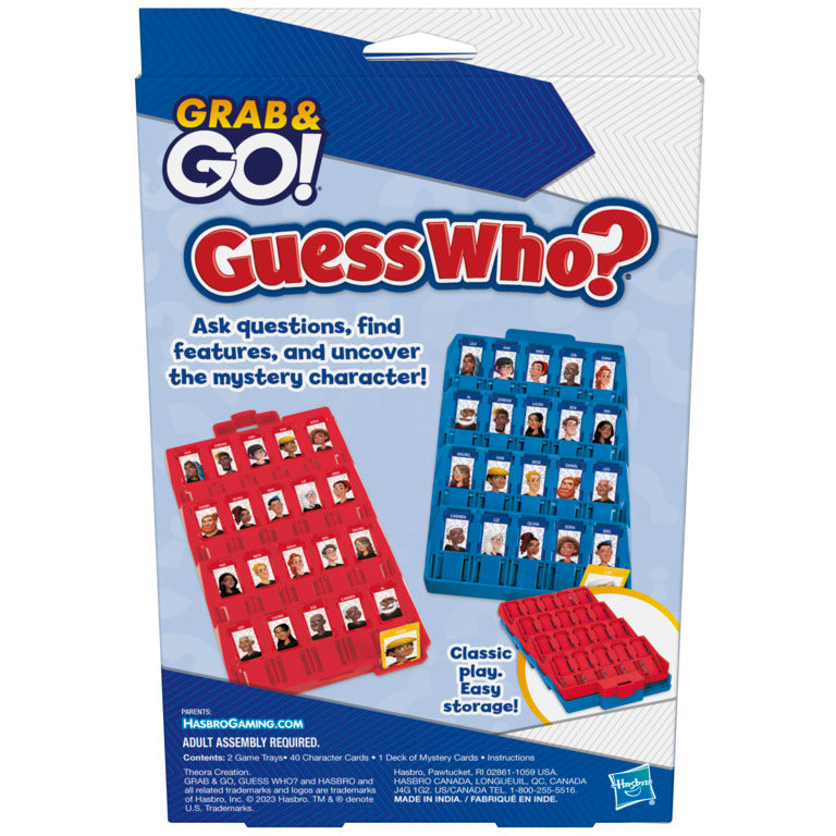 Guess Who? Grab and Go Travel Game