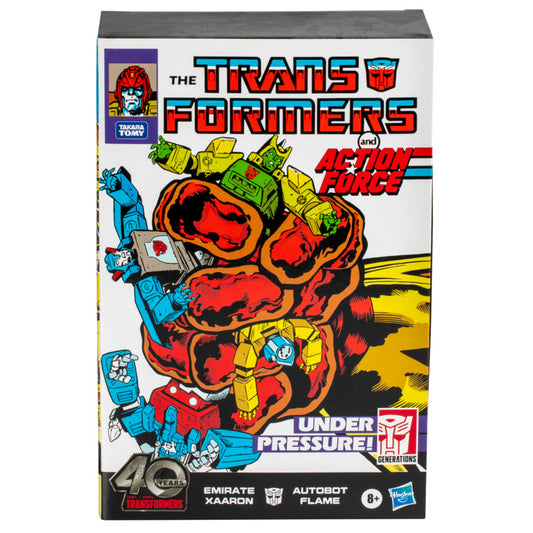 Transformers Generations Comic Edition Autobot Flame and Emirate Xaaron Figure Set
