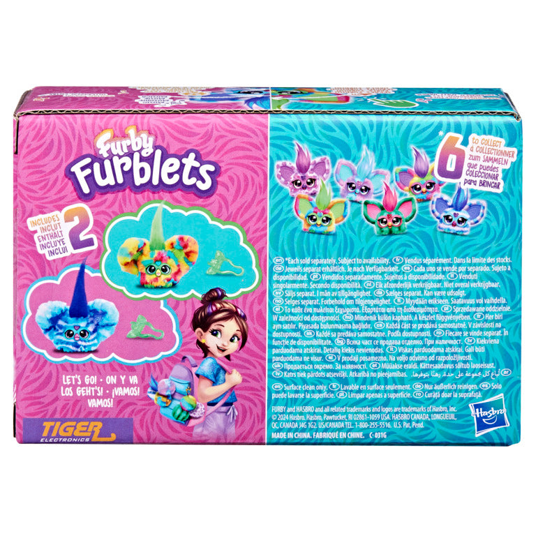 Furby Furblets 2-Pack Pix-Elle and Ooh-Koo Mini Electronic Plush Toy