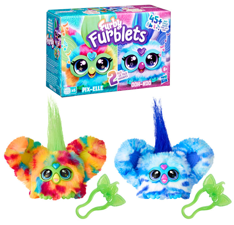 Furby Furblets 2-Pack Pix-Elle and Ooh-Koo Mini Electronic Plush Toy