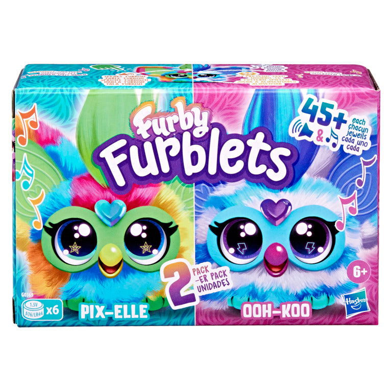 Furby Furblets 2-Pack Pix-Elle and Ooh-Koo Mini Electronic Plush Toy