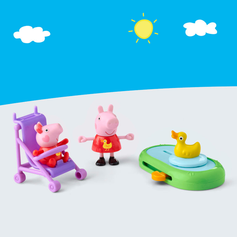 Peppa Pig Peppa and Evie's Park Fun Playset