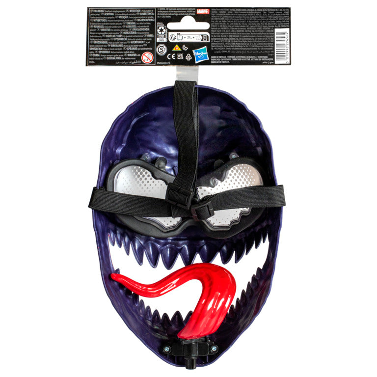 Marvel Spider-Man VenomVersus Venom Lever-Activated Swinging Tongue Mask