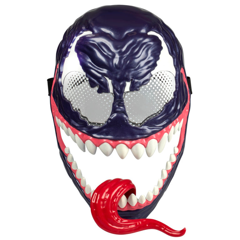 Marvel Spider-Man VenomVersus Venom Lever-Activated Swinging Tongue Mask