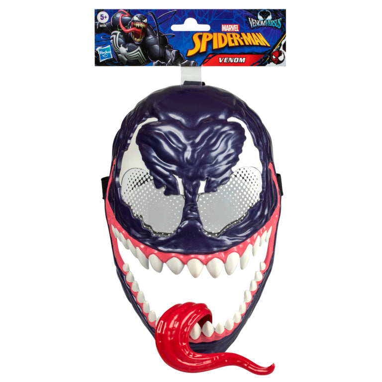 Marvel Spider-Man VenomVersus Venom Lever-Activated Swinging Tongue Mask