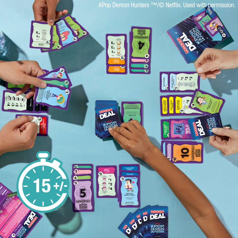 Monopoly Deal KPop Demon Hunters Card Game