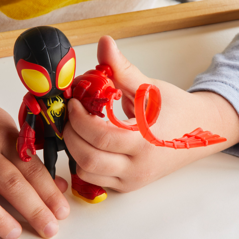 Marvel Spidey and His Amazing Friends Web-Spinners, Miles Morales Action Figure with Accessories