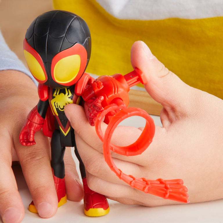 Marvel Spidey and His Amazing Friends Web-Spinners, Miles Morales Action Figure with Accessories