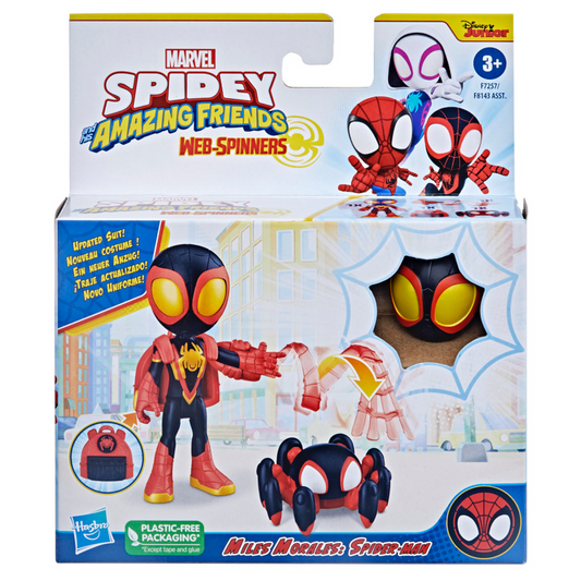 Marvel Spidey and His Amazing Friends Web-Spinners, Miles Morales Action Figure with Accessories