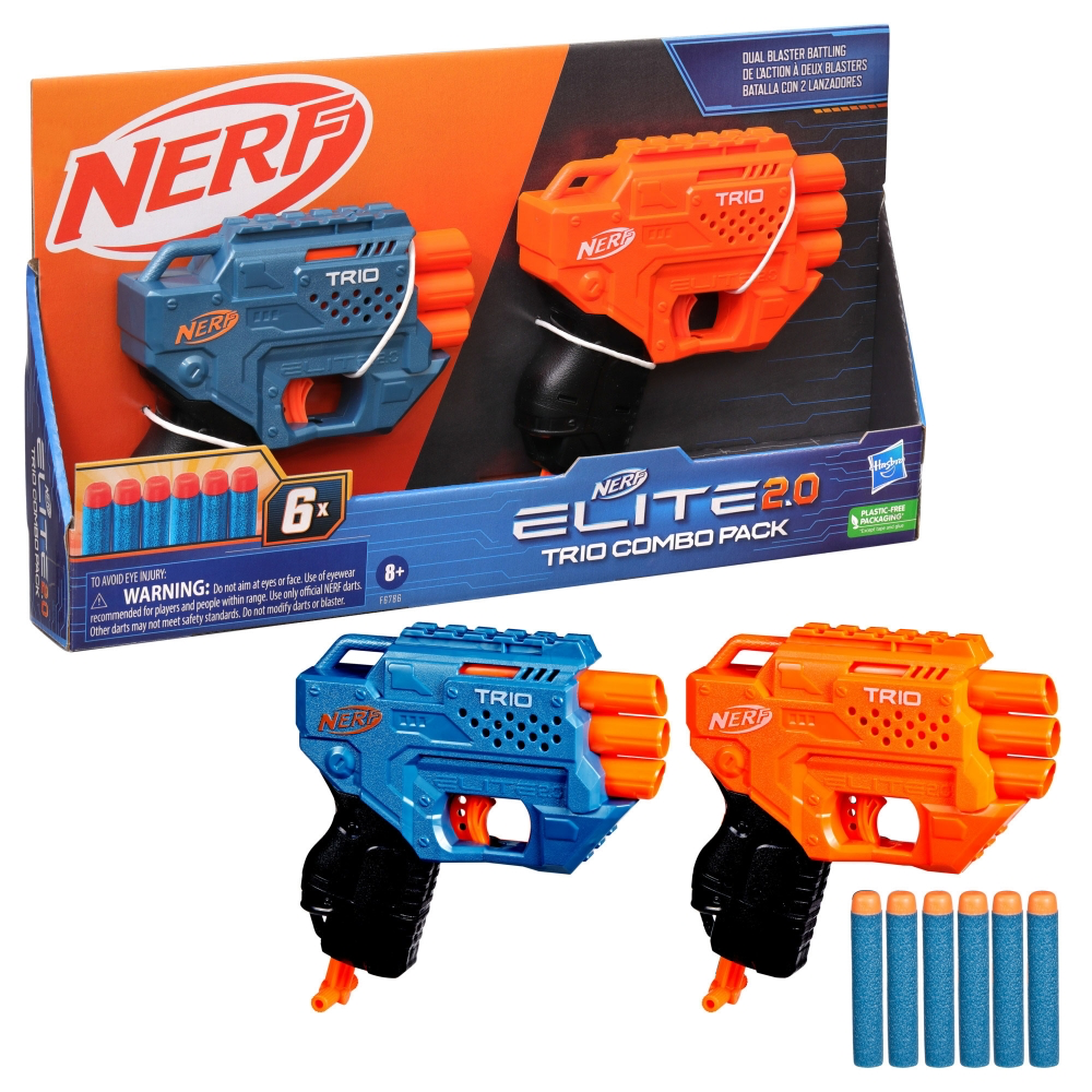 Nerf Elite 2.0 Trio Combo Dart Blaster Set