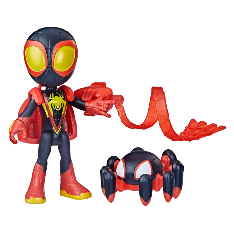Marvel Spidey and His Amazing Friends Web-Spinners, Miles Morales Action Figure with Accessories