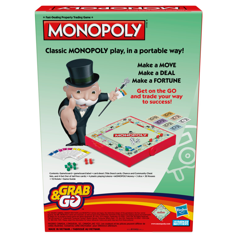 Monopoly Grab and Go Game