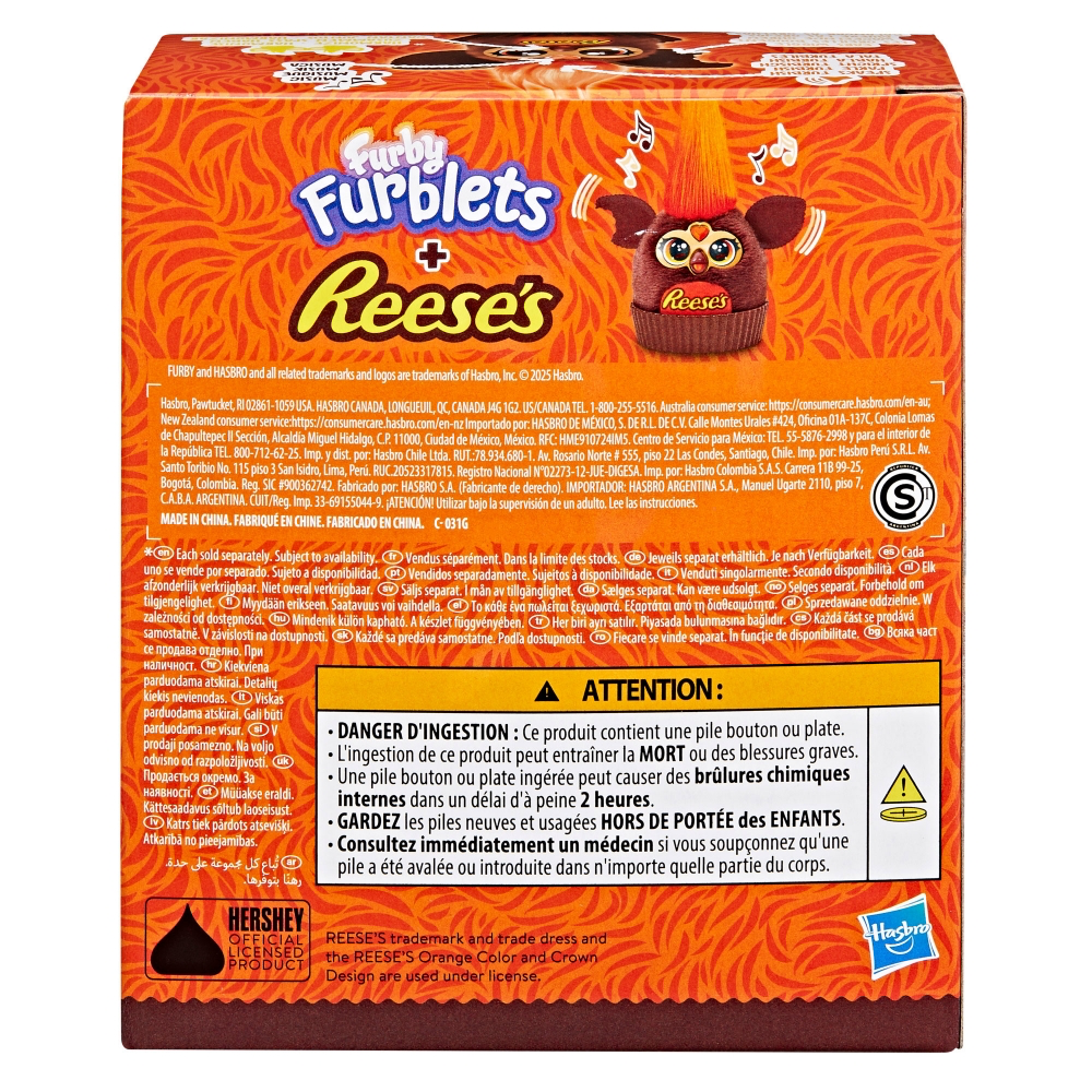 Furby Furblets Limited Edition REESE'S Peanut Butter Cup Themed Electronic Plush Toy