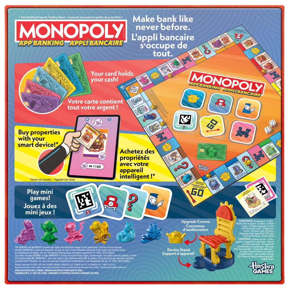 Monopoly App Banking (Bi-Lingual English and French)