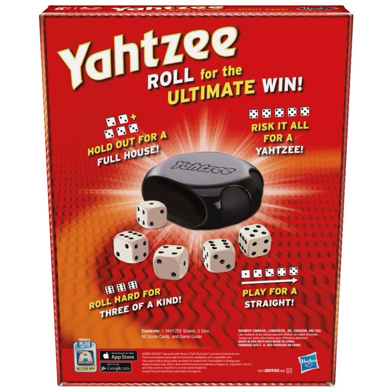 Yahtzee Classic Dice Game