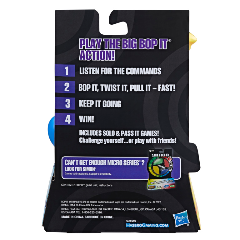 Bop-It Micro Series Electronic Handheld Game