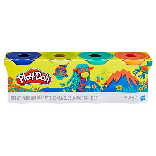 Play-Doh Wild Colors 4 ounce tubs 4-Pack