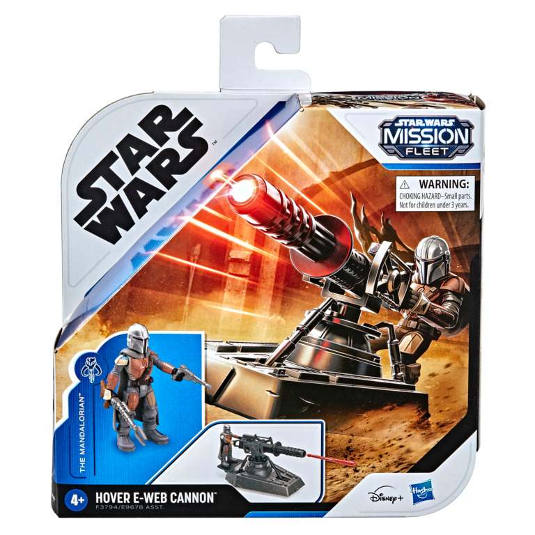 Star Wars Mission Fleet The Mandalorian Hover E-Web Cannon Figure Set