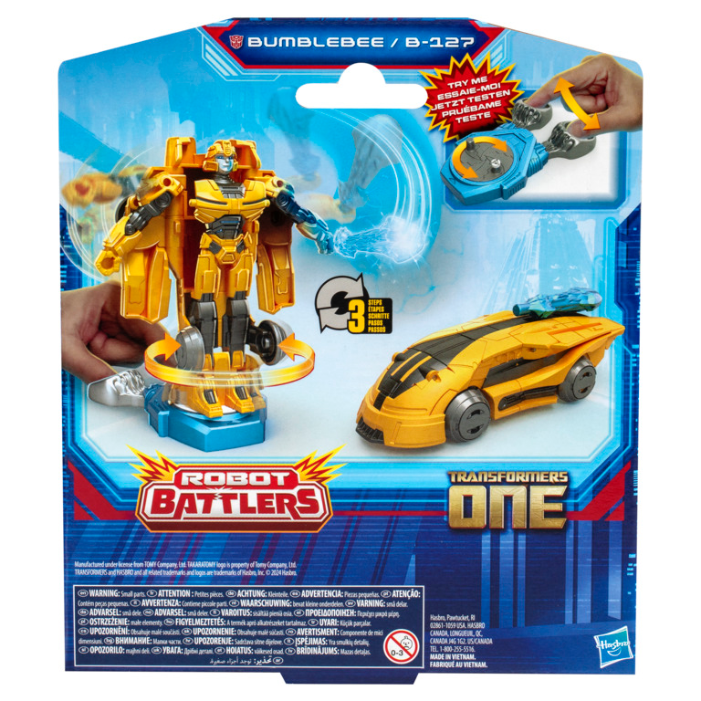 Transformers ONE 4.5" Bumblebee B-127 Robot Battlers Converting Figure