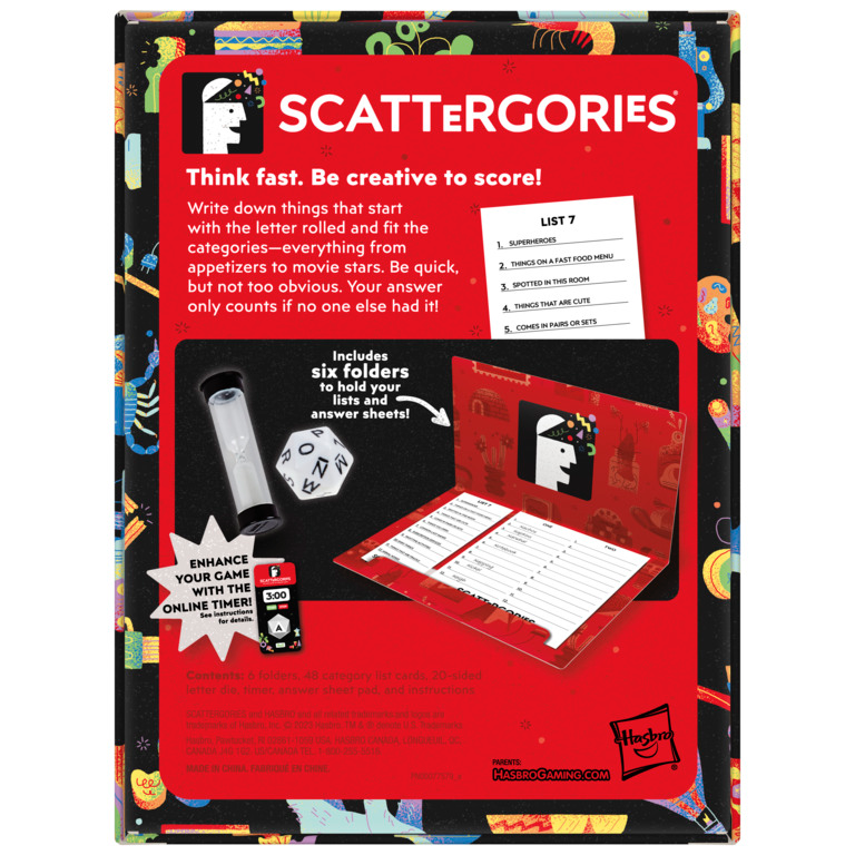 Scattergories Classic Game