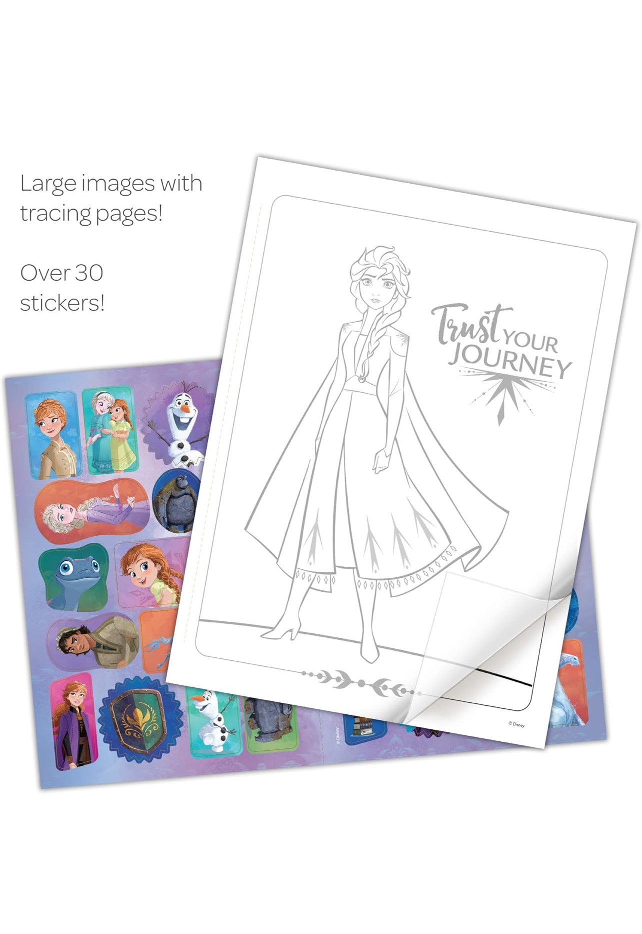 Frozen II Color & Trace Activity Book