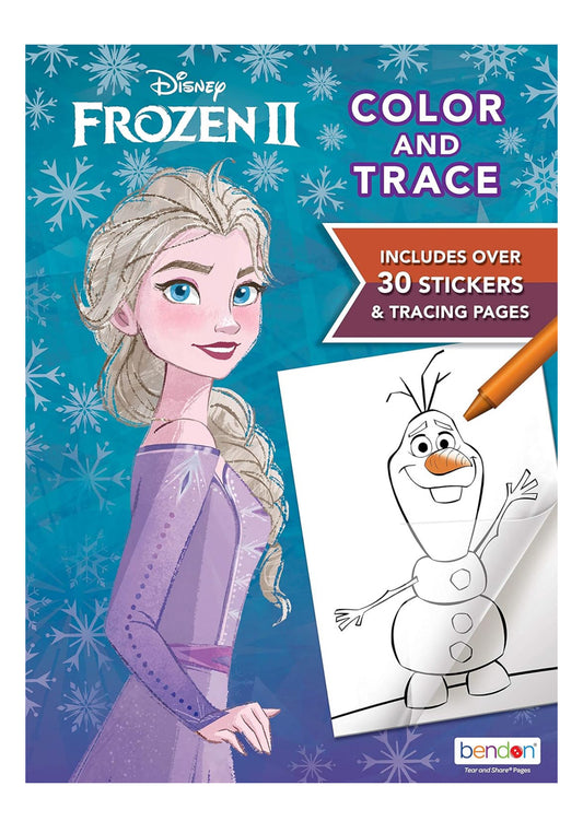 Frozen II Color & Trace Activity Book