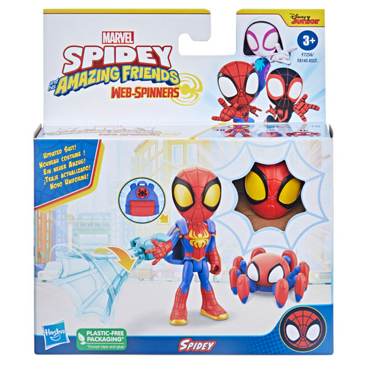 Marvel Spidey and His Amazing Friends Web-Spinners, Spidey Action Figure with Accessories