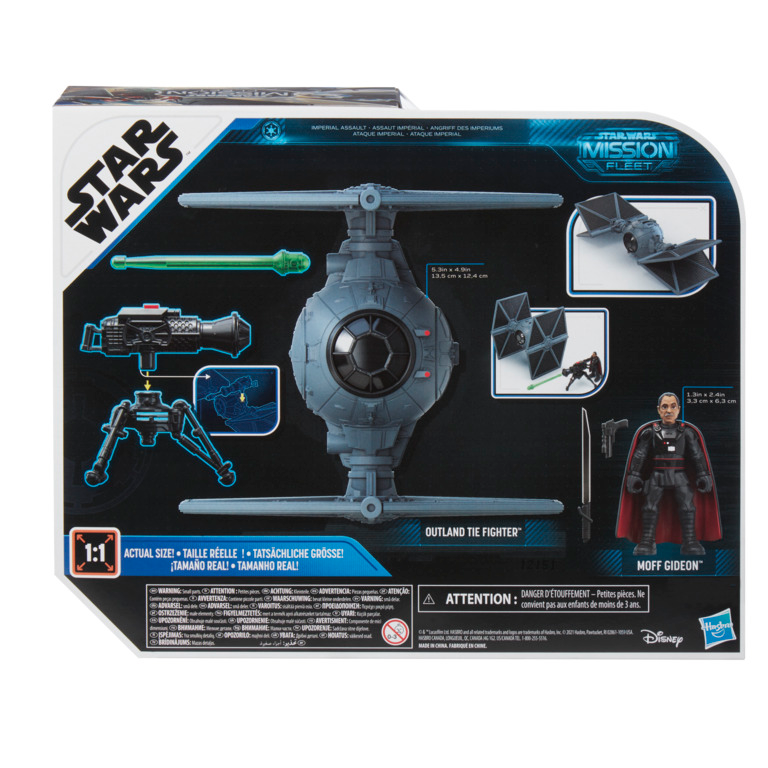 Star Wars Mission Fleet Outland Tie Fighter Moff Gideon Playset