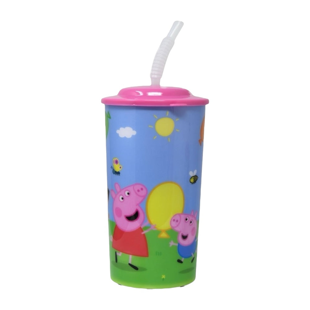 Peppa Pig 16oz Sports Tumbler w/Lid and Straw 2-Pack