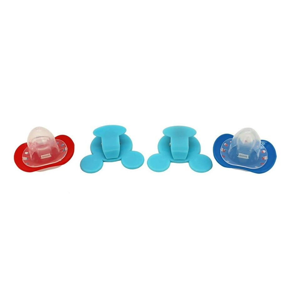 Disney Mickey Mouse Baby Orthodontic 4pc Pacifier and Holder Set