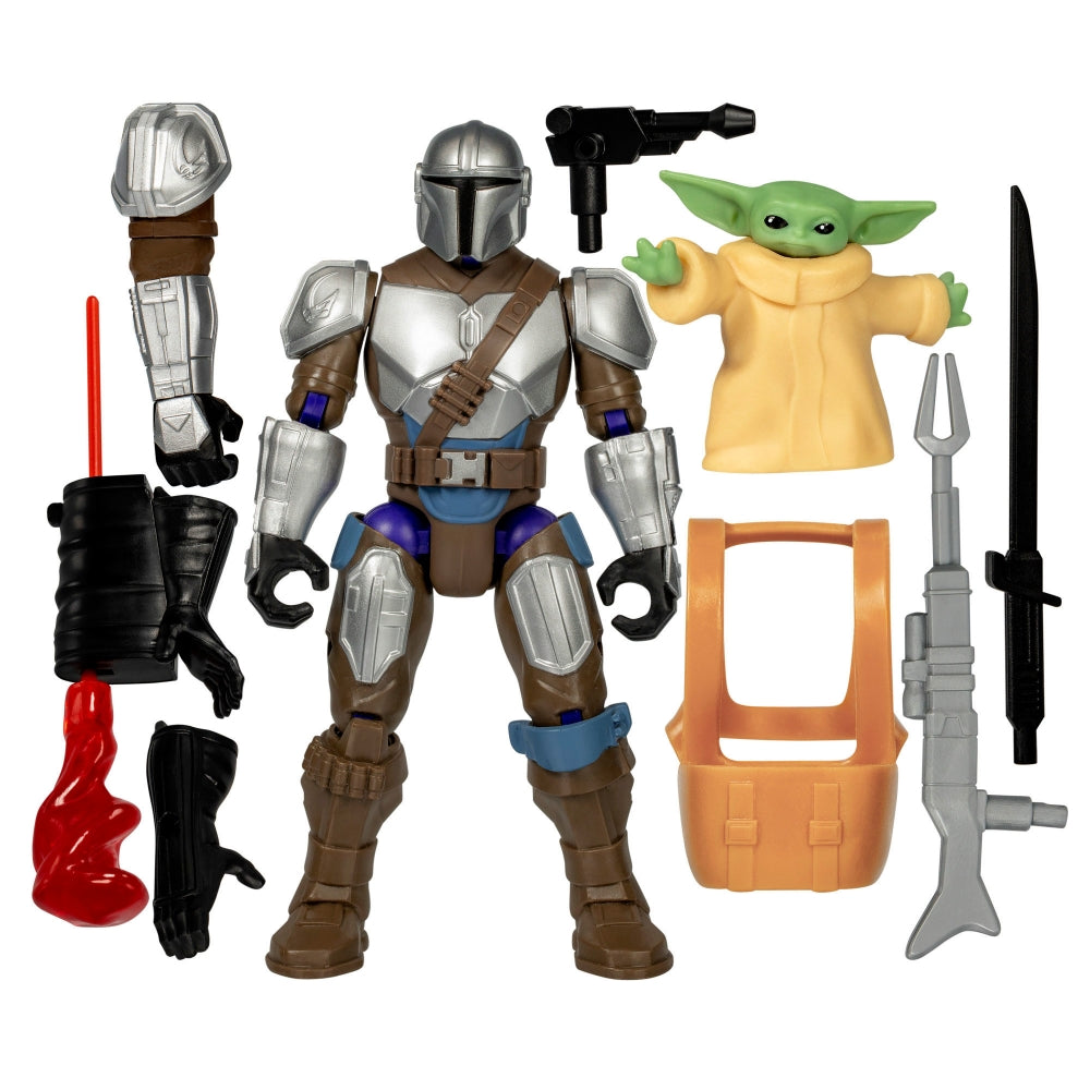 Star Wars Mix Mashers The Mandalorian 5" Figure and Grogu Playset
