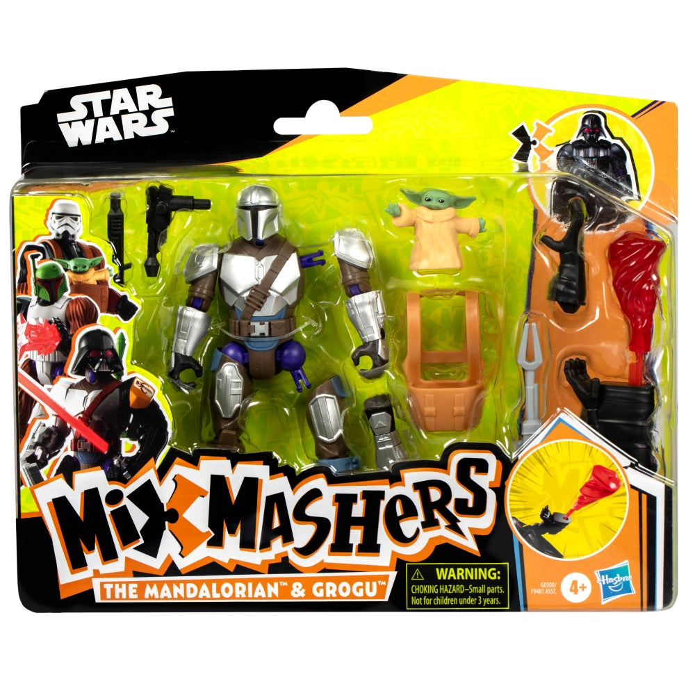 Star Wars Mix Mashers The Mandalorian 5" Figure and Grogu Playset