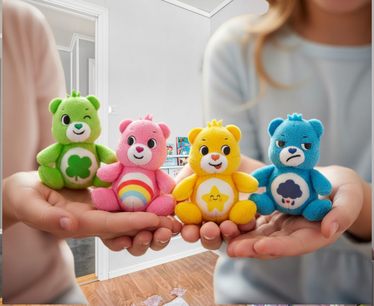 Care Bears 3-Inch Micro Plush 5-Pack Treasure Box Figure Set